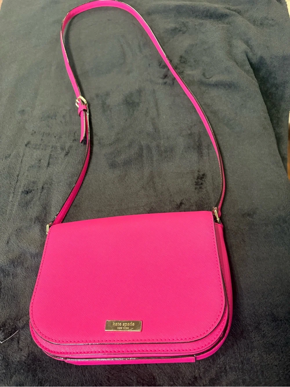 kate spade Bright Fuchsia Leather Crossbody Bag